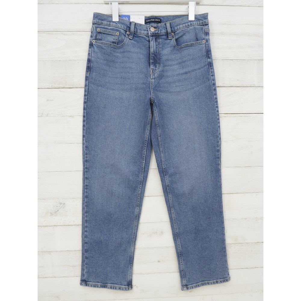 Calvin Klein Women's Straight Leg Jeans • Melody • Sz 10 • NWT